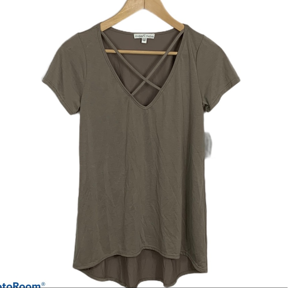 Moa Moa Mocha New Hi-Lo Strappy Top Sz XS